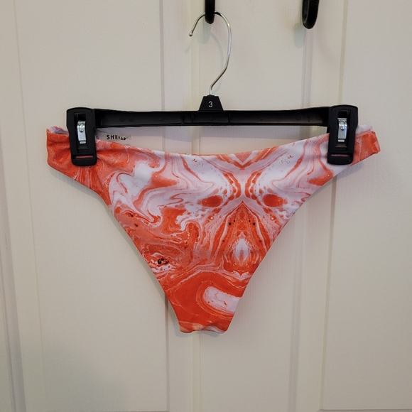 Shein Coral Marble Strapless Bikini - Picture 6 of 7